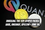 Unveiling the Top Crypto Picks: Aave, Uniswap, ApeCoin – June 26