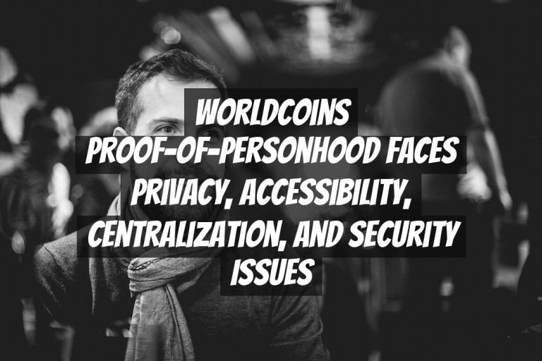 Worldcoins Proof-of-Personhood Faces Privacy, Accessibility, Centralization, and Security Issues