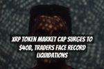 XRP Token Market Cap Surges to $40B, Traders Face Record Liquidations
